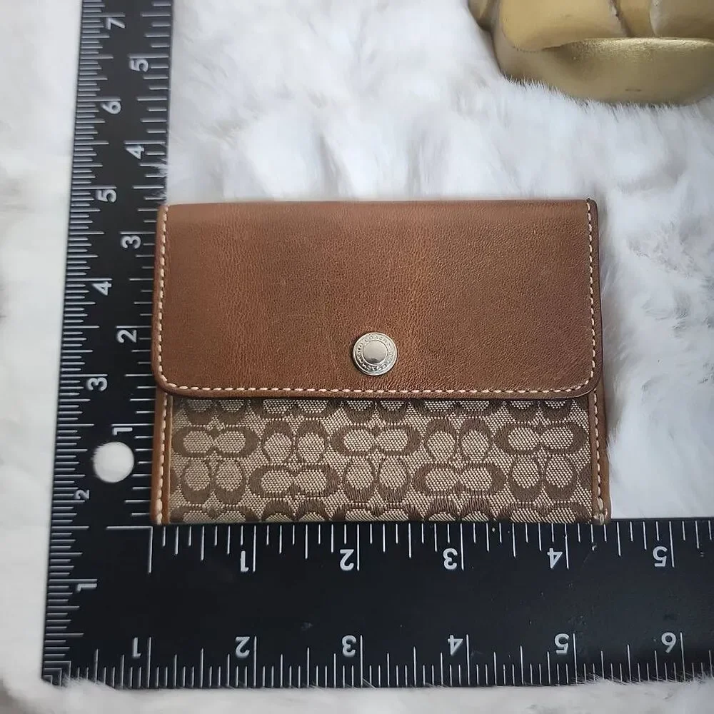 Coach Micro C Small Flap Card Wallet